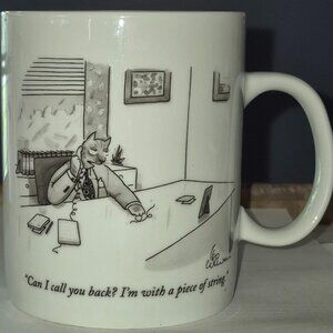The New Yorker Cat Cartoon Ceramic Coffee Tea Beverage Mug Cup 15 oz. Brand New